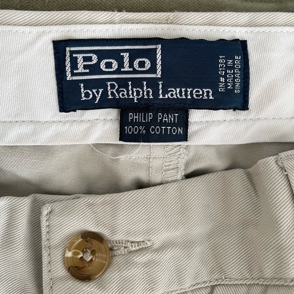 Vintage Ralph Lauren Polo Chinos, the “Phillip Pant”, 34/32 - Picture 5 of 9